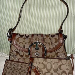 Coach Brown Leather Shoulder Bag